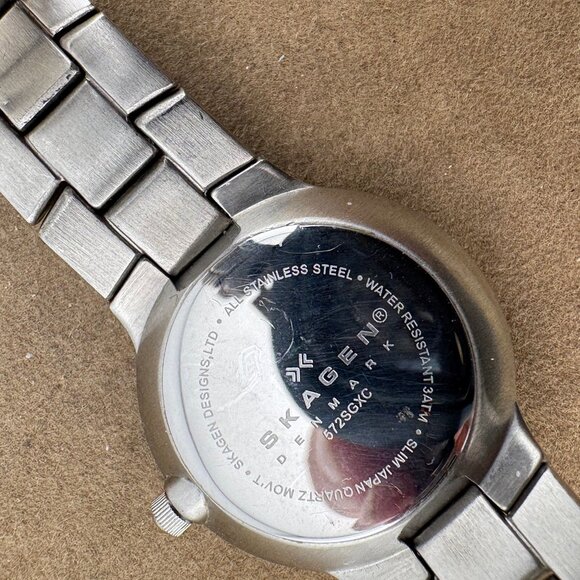 Skagen of Denmark Vintage Stainless Steel Link Bracelet Stainless Steel Watch main image 7